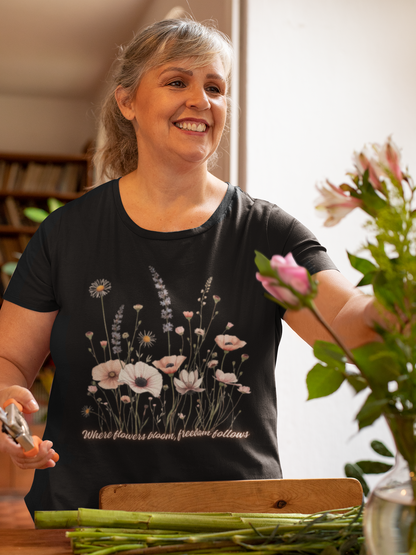 Floral Meadow Tee — Soft Pastel Wildflower T-Shirt