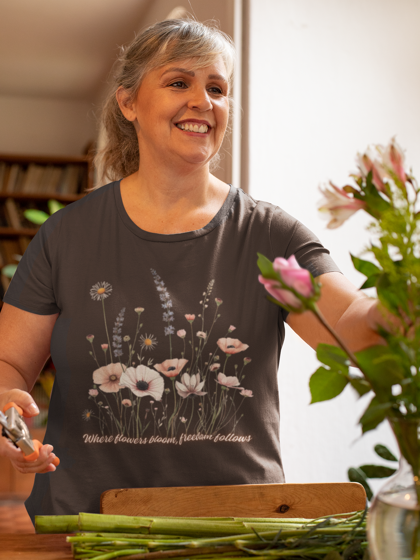 Floral Meadow Tee — Soft Pastel Wildflower T-Shirt