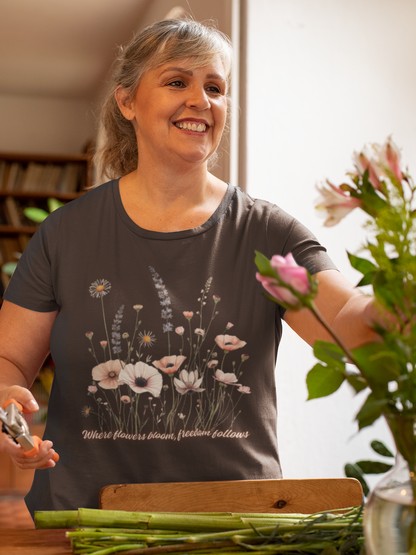 Floral Meadow Tee — Soft Pastel Wildflower T-Shirt