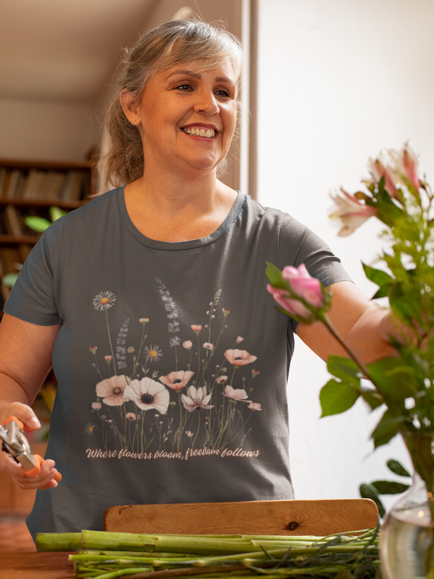 Floral Meadow Tee — Soft Pastel Wildflower T-Shirt