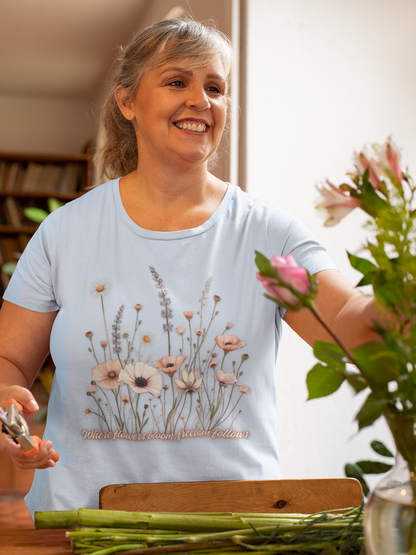 Floral Meadow Tee — Soft Pastel Wildflower T-Shirt