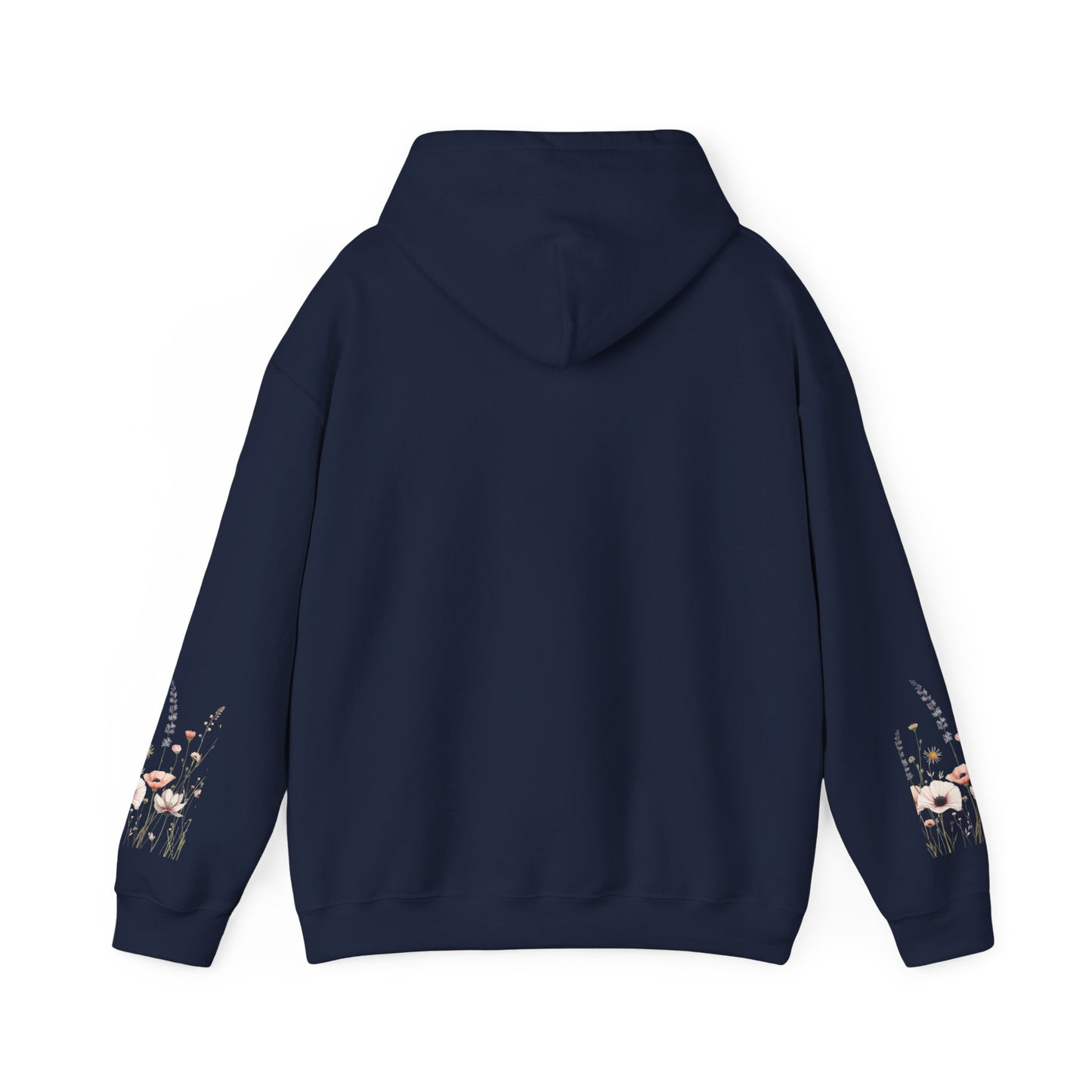 Floral Meadow Hoodie — Soft Pastel Wildflower Garden Pullover