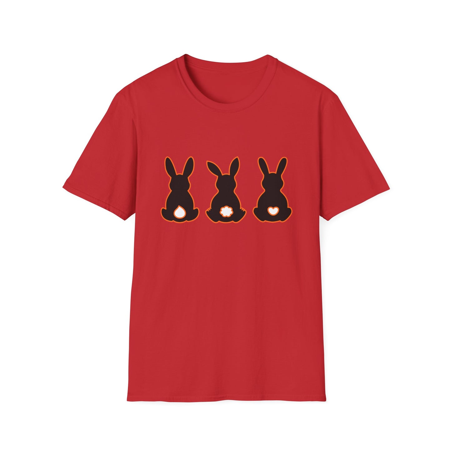 Bunny Trio Silhouette T-Shirt — Cute Easter Rabbit Graphic Tee