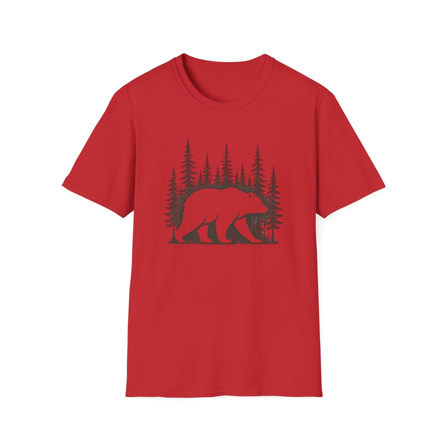 Bear Silhouette T-Shirt — Woodland Forest Graphic Tee