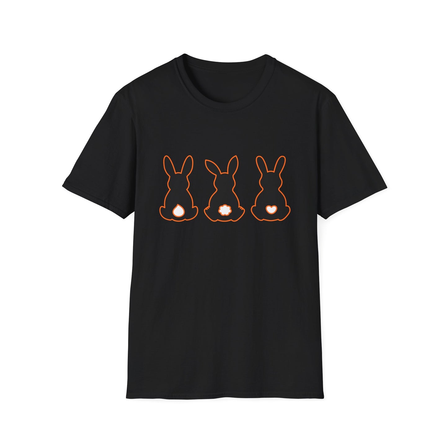Bunny Trio Silhouette T-Shirt — Cute Easter Rabbit Graphic Tee