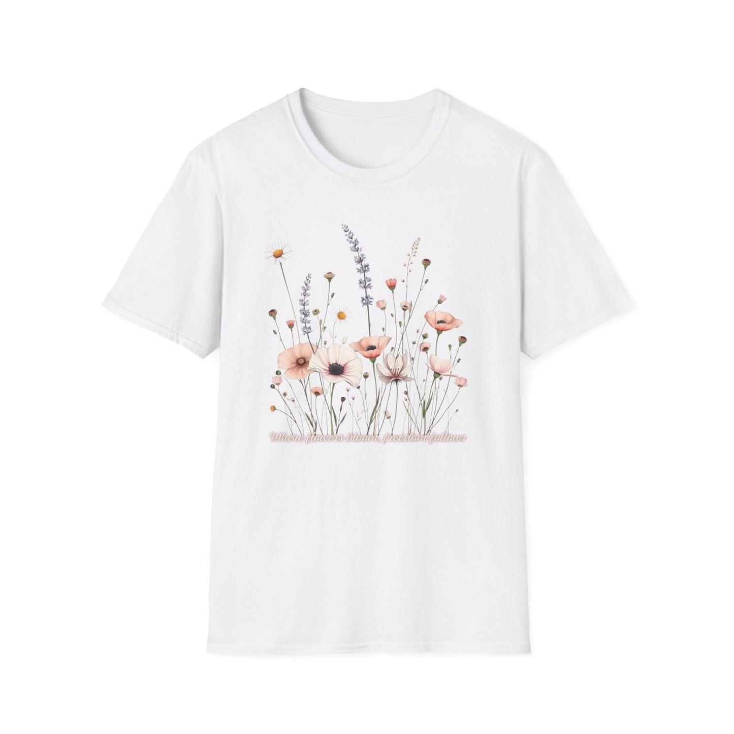 Floral Meadow Tee — Soft Pastel Wildflower T-Shirt