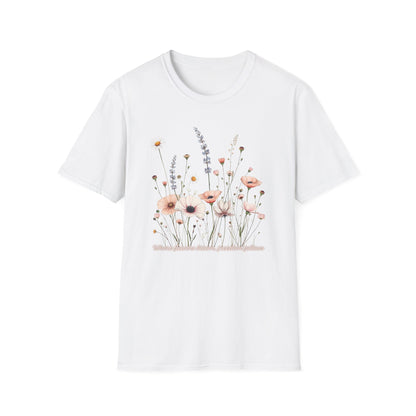 Floral Meadow Tee — Soft Pastel Wildflower T-Shirt
