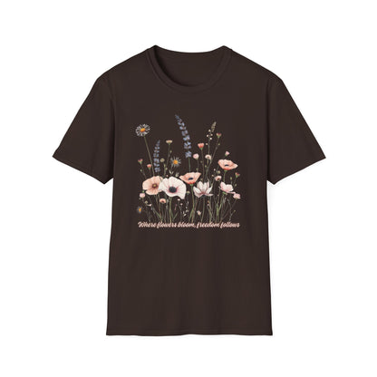 Floral Meadow Tee — Soft Pastel Wildflower T-Shirt