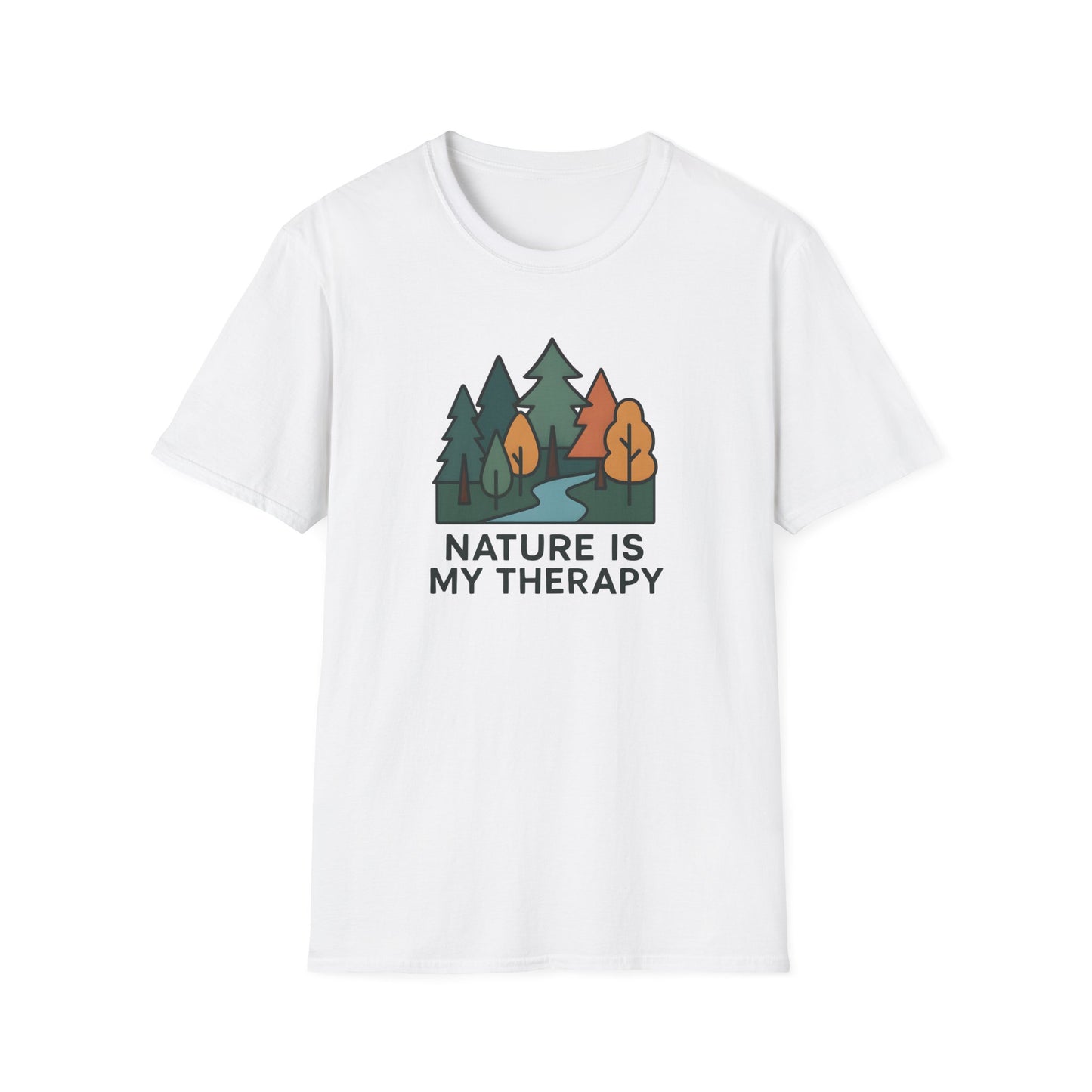Nature Is My Therapy T-Shirt — Forest Camping Graphic Tee