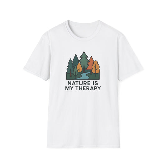 Nature Is My Therapy T-Shirt — Forest Camping Graphic Tee