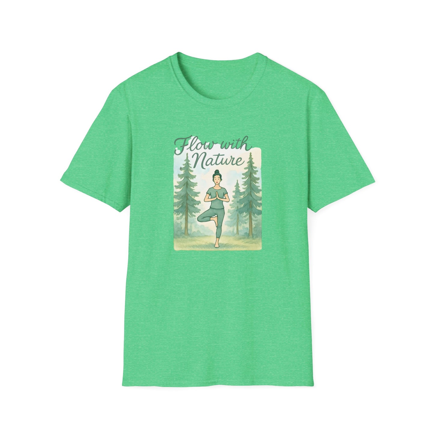 Flow with Nature T-Shirt - Mindful Living & Nature Inspired Tee