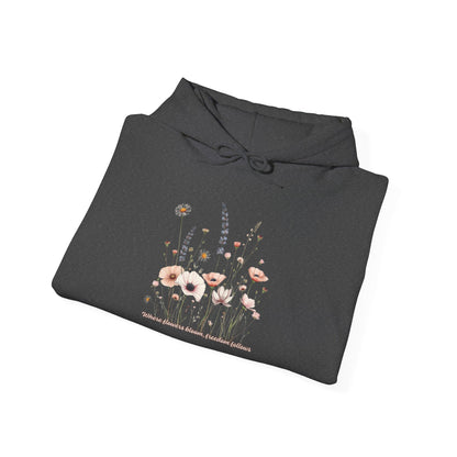 Floral Meadow Hoodie — Soft Pastel Wildflower Garden Pullover