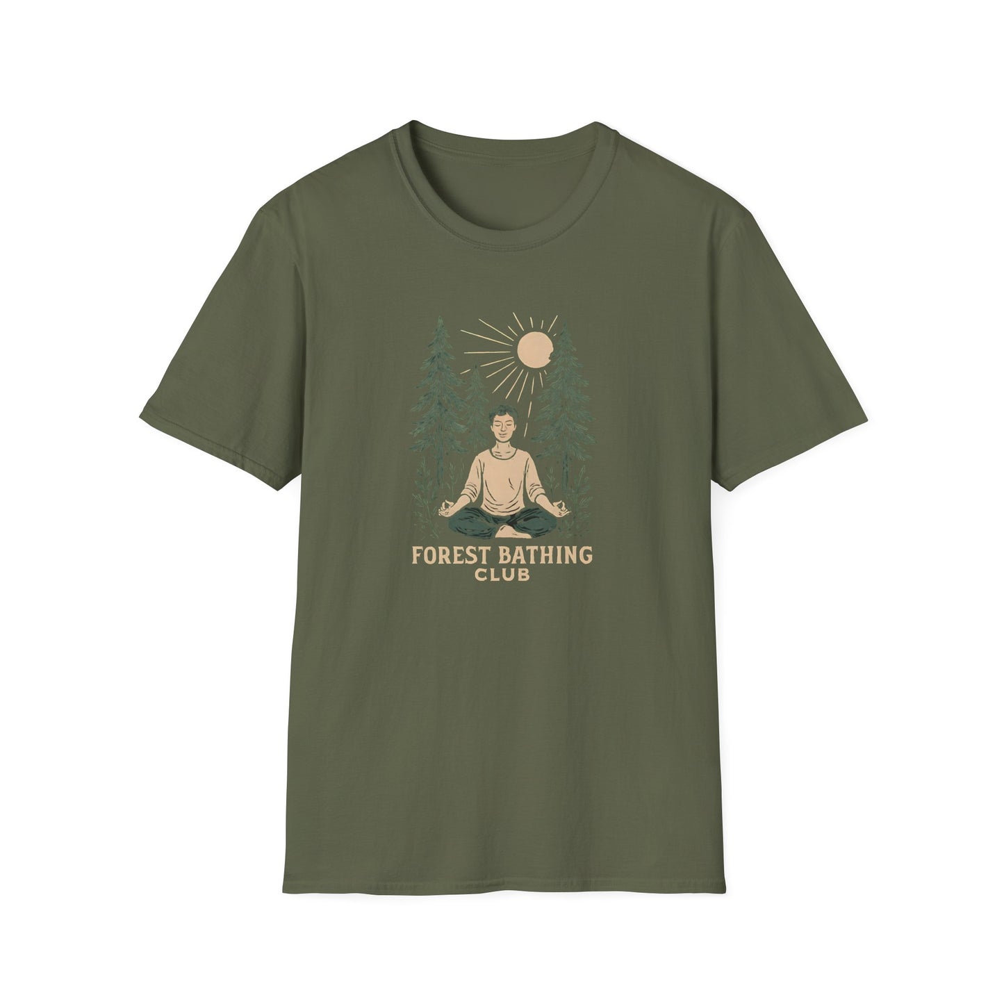 Forest Bathing Club T-Shirt — Meditation Nature Tee