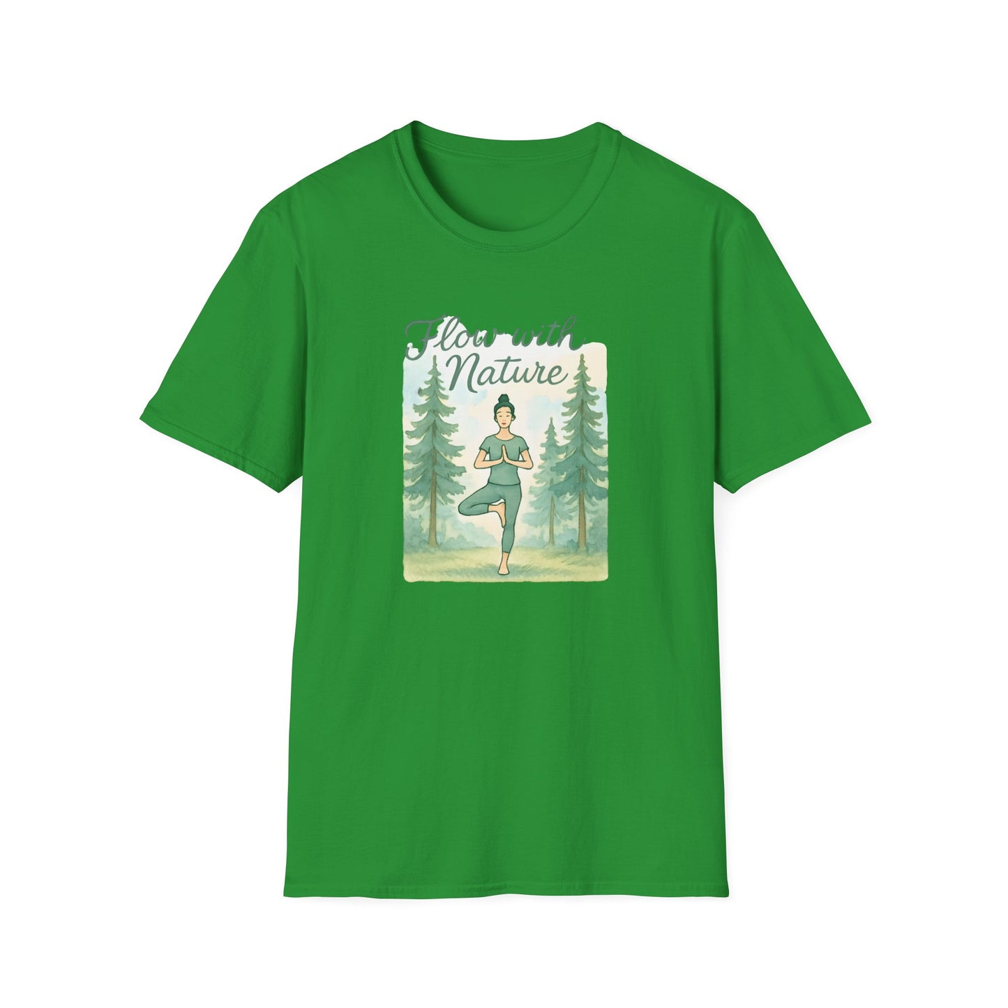 Flow with Nature T-Shirt - Mindful Living & Nature Inspired Tee