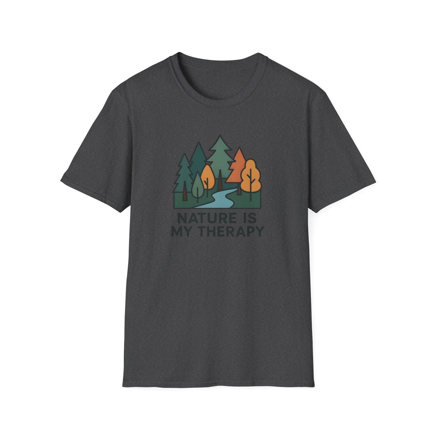 Nature Is My Therapy T-Shirt — Forest Camping Graphic Tee