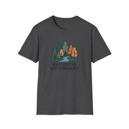 Nature Is My Therapy T-Shirt — Forest Camping Graphic Tee