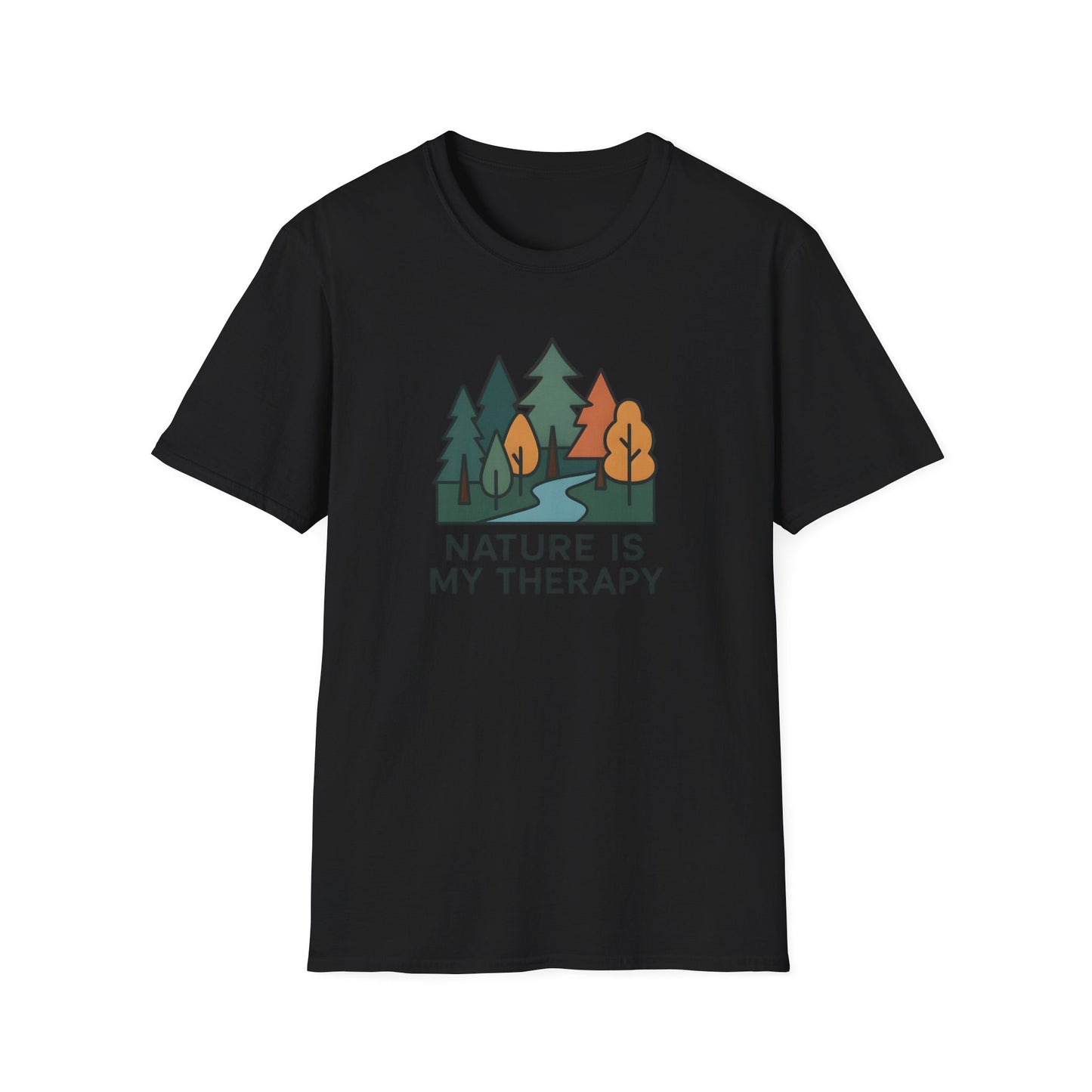 Nature Is My Therapy T-Shirt — Forest Camping Graphic Tee