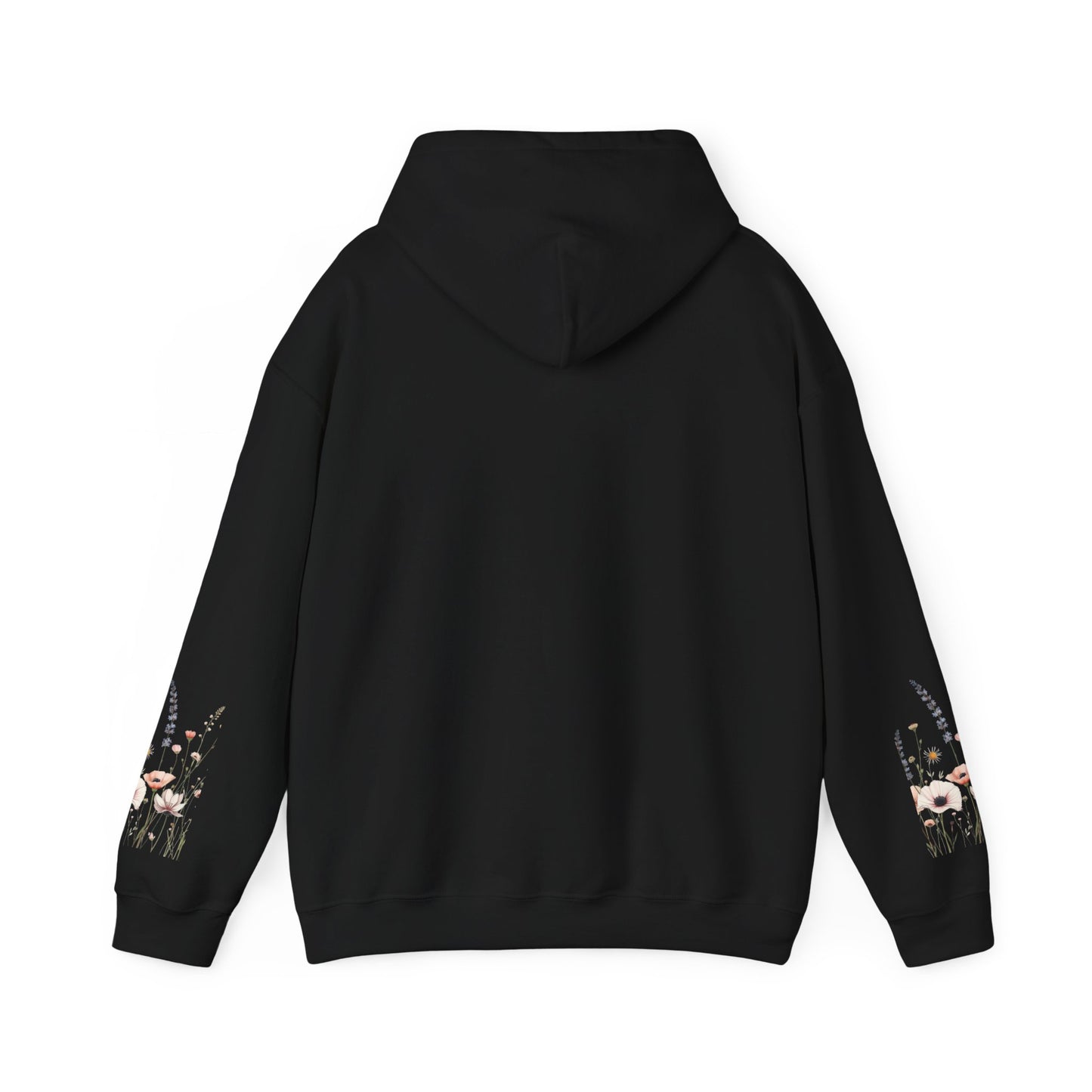 Floral Meadow Hoodie — Soft Pastel Wildflower Garden Pullover