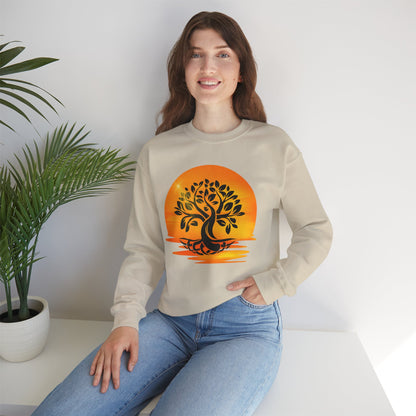 Tree of Life Sweatshirt – Sunset Tribal Graphic Crewneck