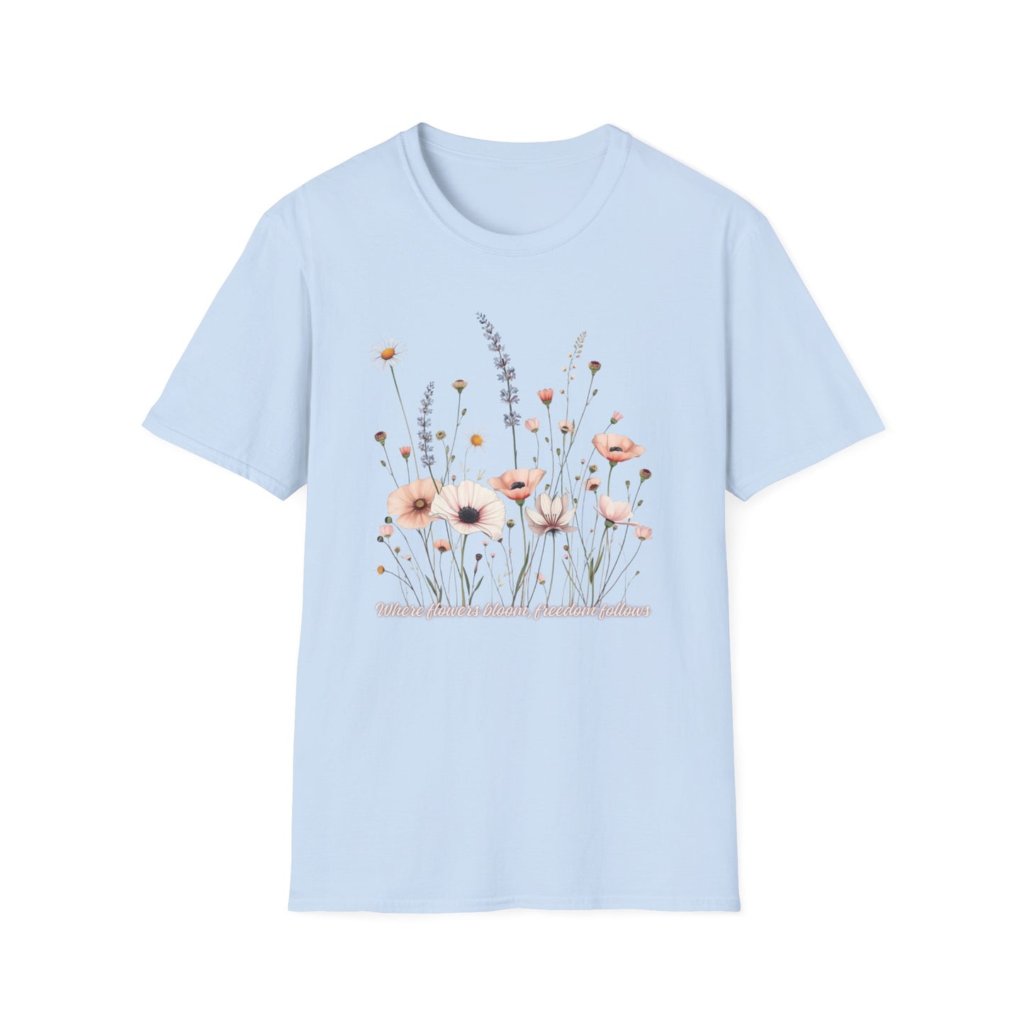 Floral Meadow Tee — Soft Pastel Wildflower T-Shirt