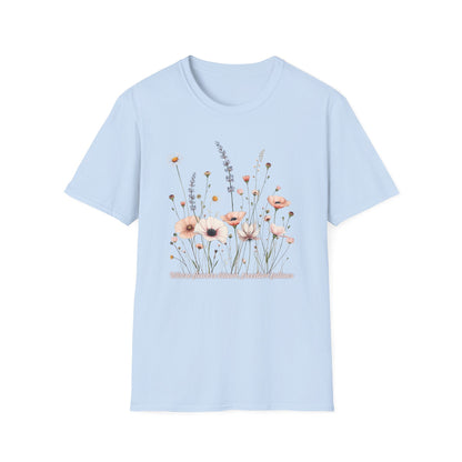 Floral Meadow Tee — Soft Pastel Wildflower T-Shirt