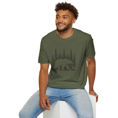 Bear Silhouette T-Shirt — Woodland Forest Graphic Tee