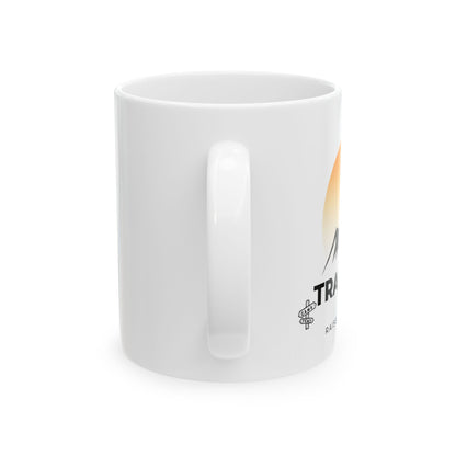 Travel Dad Coffee Mug — Mountain Sunset Ceramic Mug (11oz)