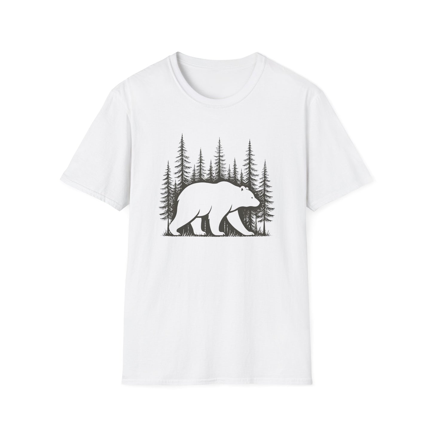 Bear Silhouette T-Shirt — Woodland Forest Graphic Tee