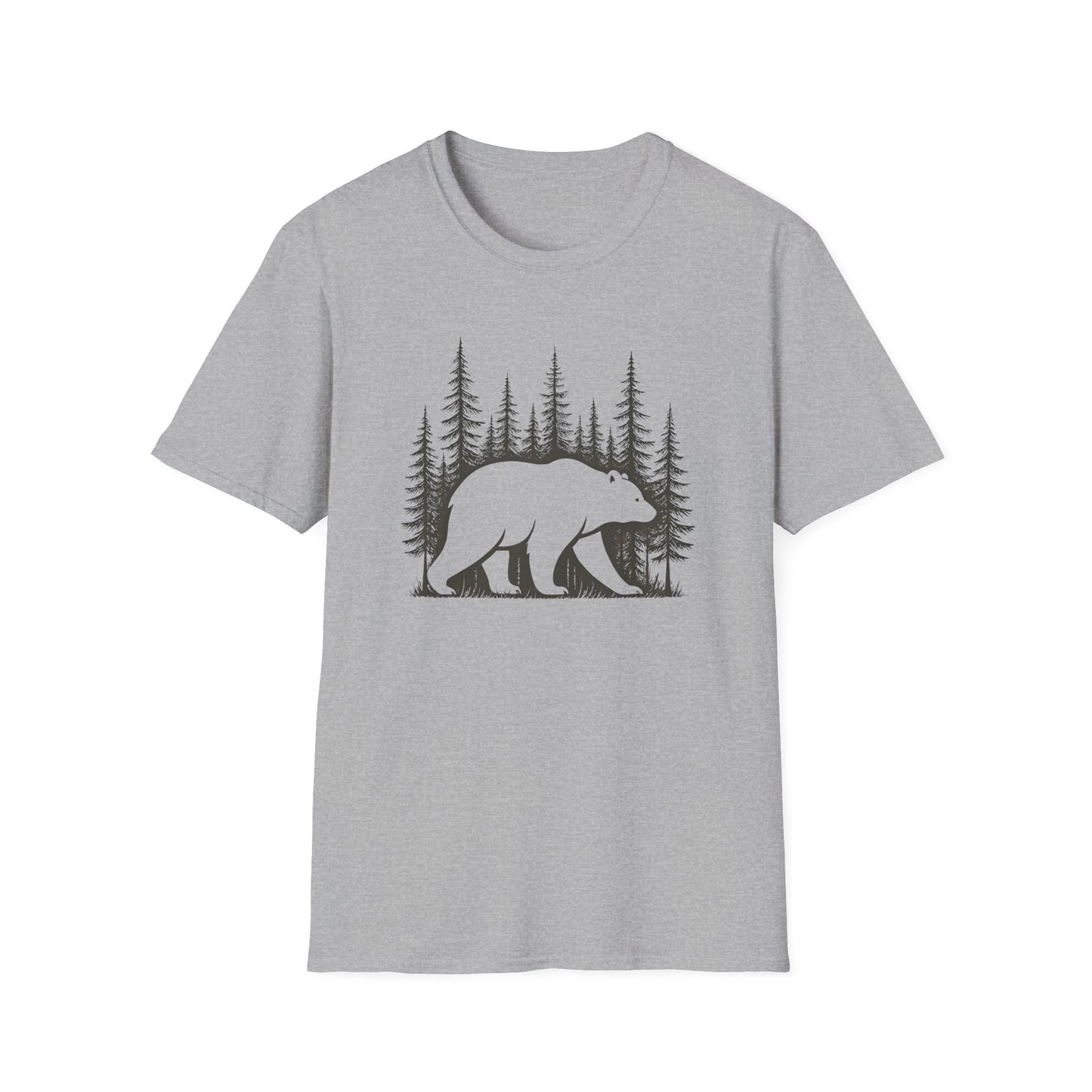 Bear Silhouette T-Shirt — Woodland Forest Graphic Tee