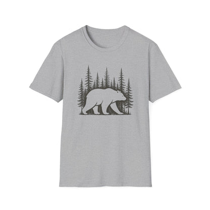Bear Silhouette T-Shirt — Woodland Forest Graphic Tee