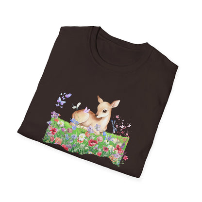 Doe in Wildflower Meadow T-Shirt