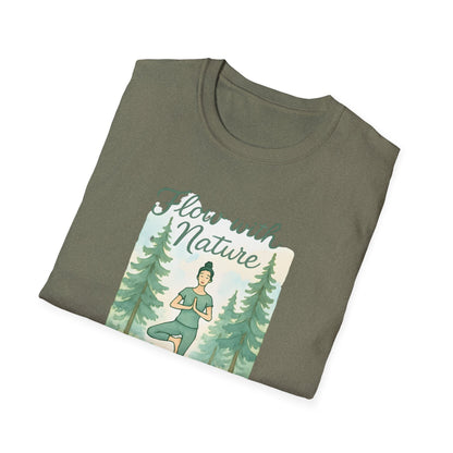 Flow with Nature T-Shirt - Mindful Living & Nature Inspired Tee