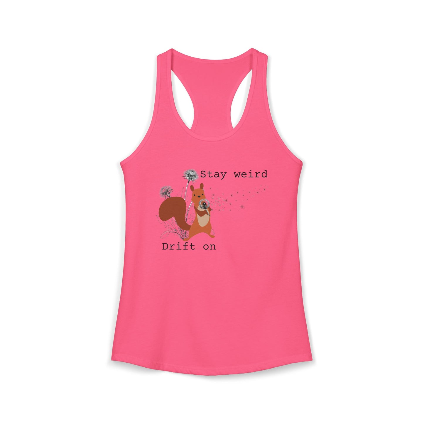 Stay Weird Drift On — Women's Racerback Tank