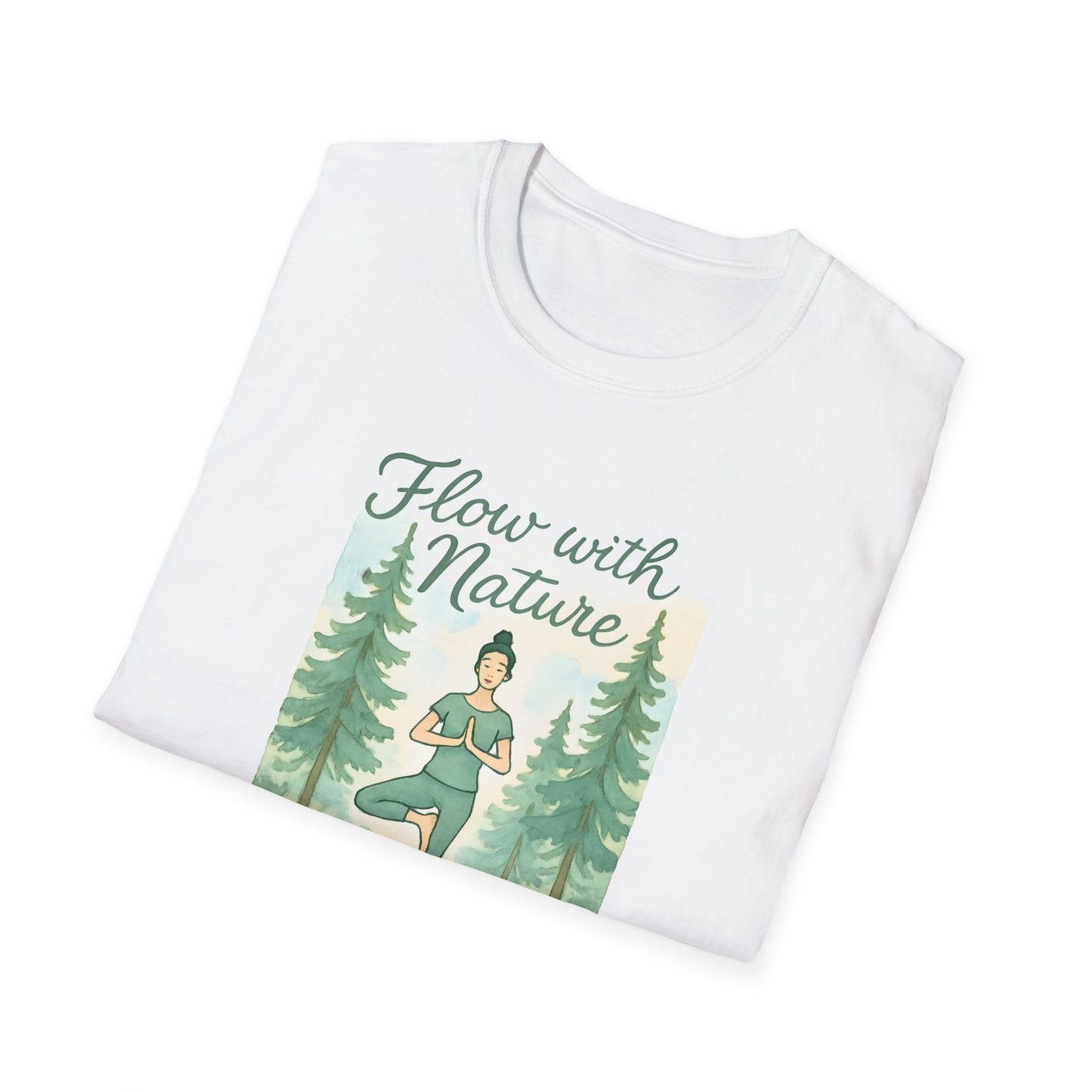 Flow with Nature T-Shirt - Mindful Living & Nature Inspired Tee