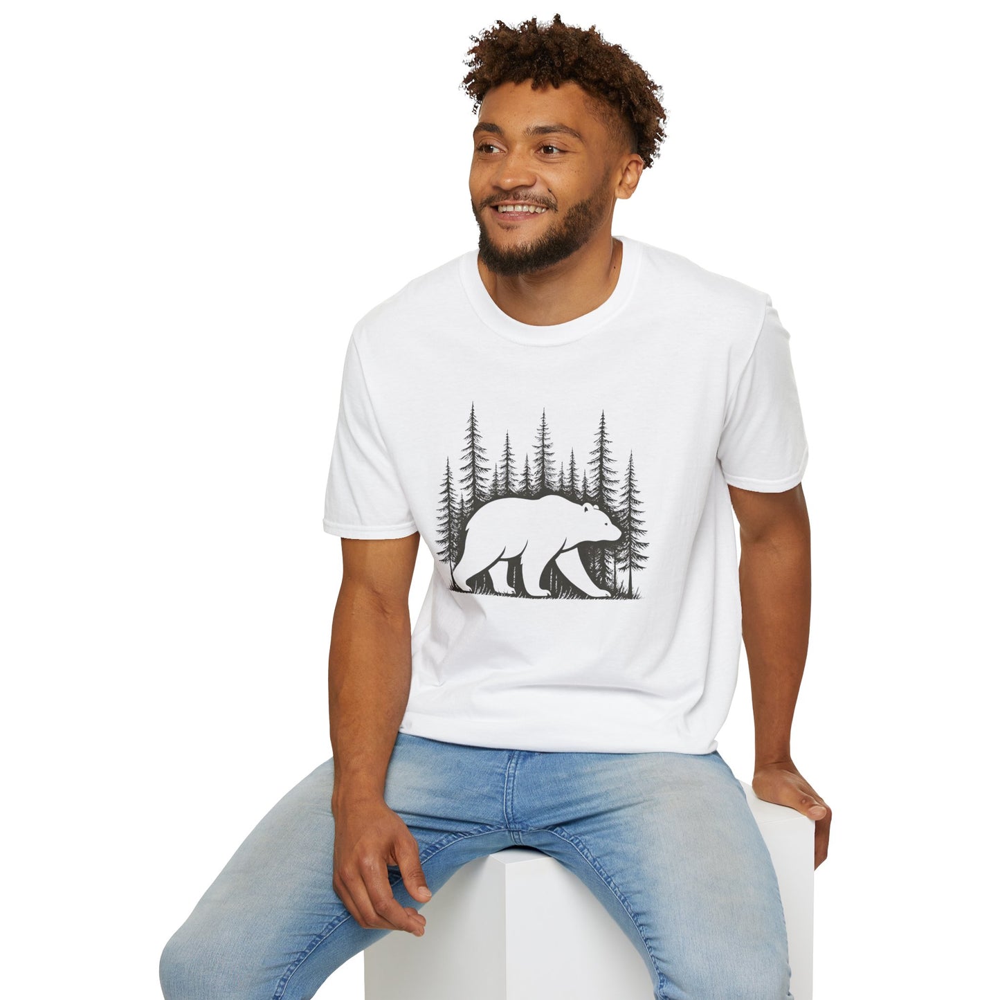 Bear Silhouette T-Shirt — Woodland Forest Graphic Tee