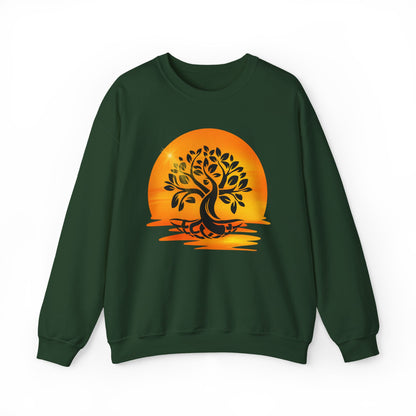 Tree of Life Sweatshirt – Sunset Tribal Graphic Crewneck