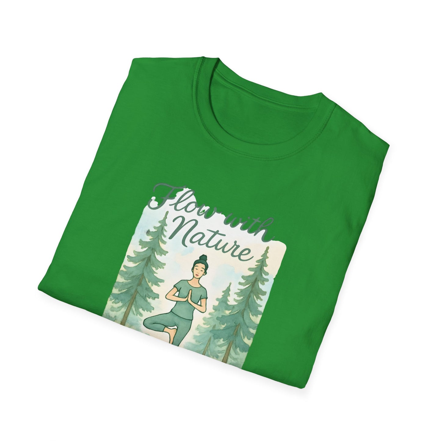 Flow with Nature T-Shirt - Mindful Living & Nature Inspired Tee