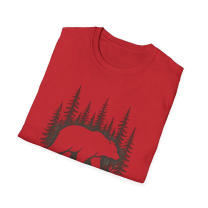 Bear Silhouette T-Shirt — Woodland Forest Graphic Tee