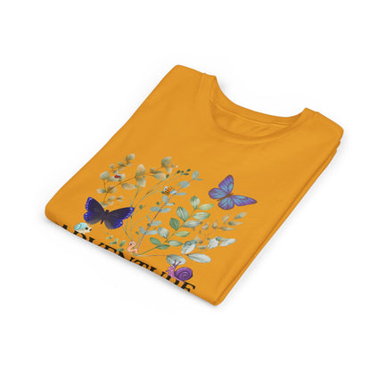 Youth Tee - "Adventure Awaits" Butterfly & Foliage Graphic