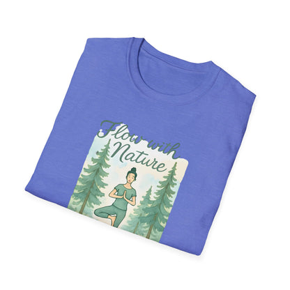 Flow with Nature T-Shirt - Mindful Living & Nature Inspired Tee