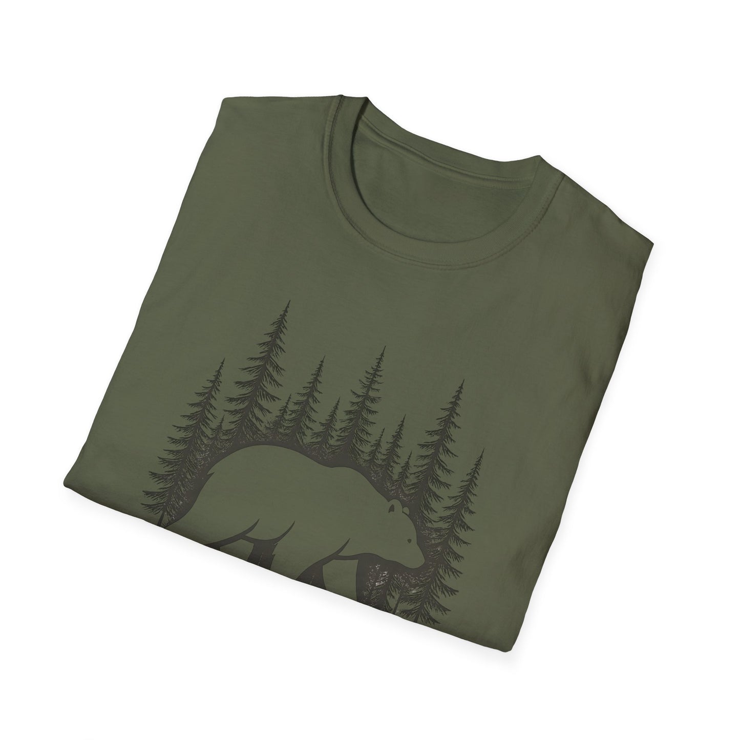 Bear Silhouette T-Shirt — Woodland Forest Graphic Tee
