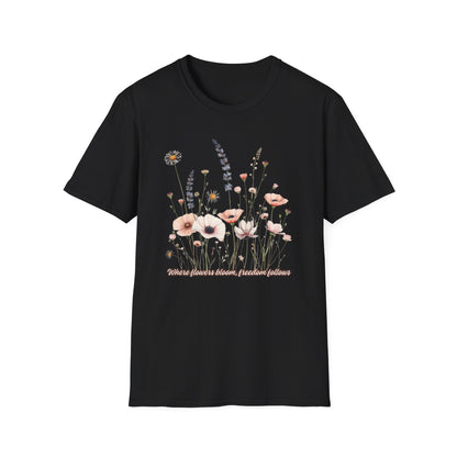 Floral Meadow Tee — Soft Pastel Wildflower T-Shirt