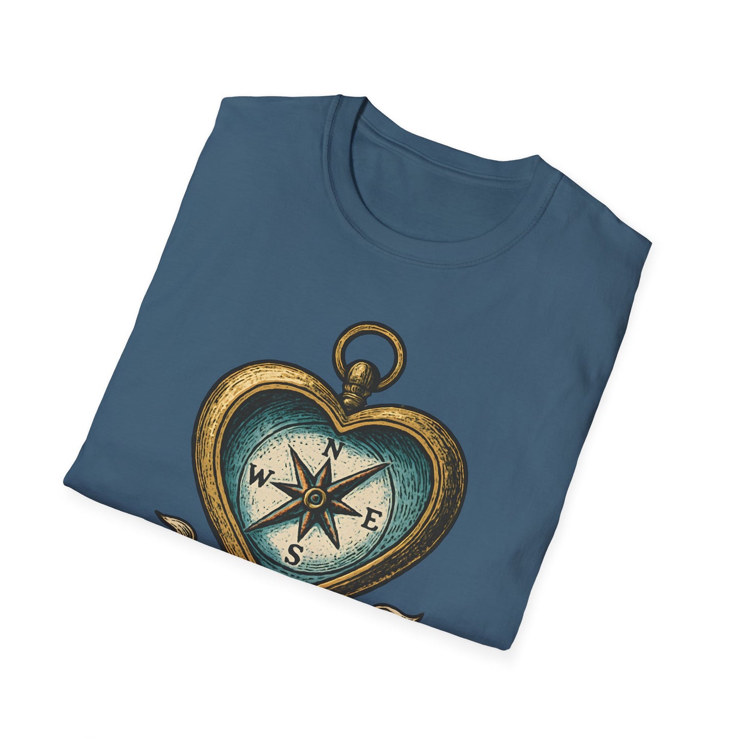 Heart Compass Design “My Heart's Compass” | Romantic Adventure Tee