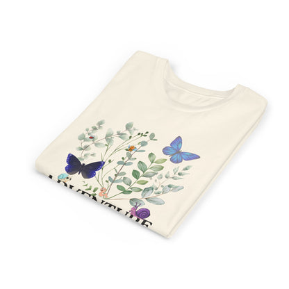 Youth Tee - "Adventure Awaits" Butterfly & Foliage Graphic