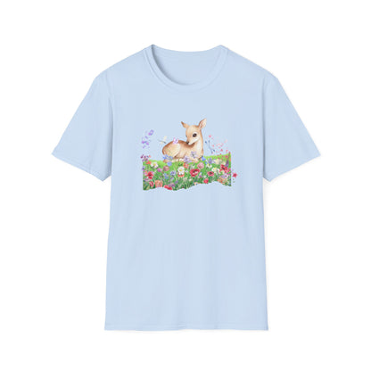 Doe in Wildflower Meadow T-Shirt