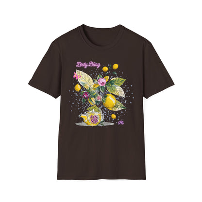 Lemon Blossom T-Shirt — Vintage Botanical Floral Graphic