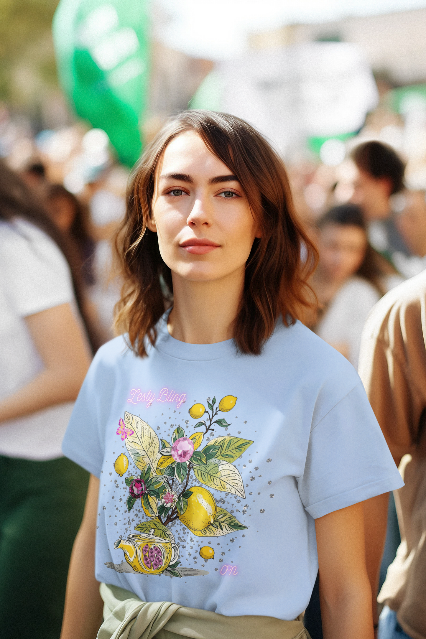Lemon Blossom T-Shirt — Vintage Botanical Floral Graphic