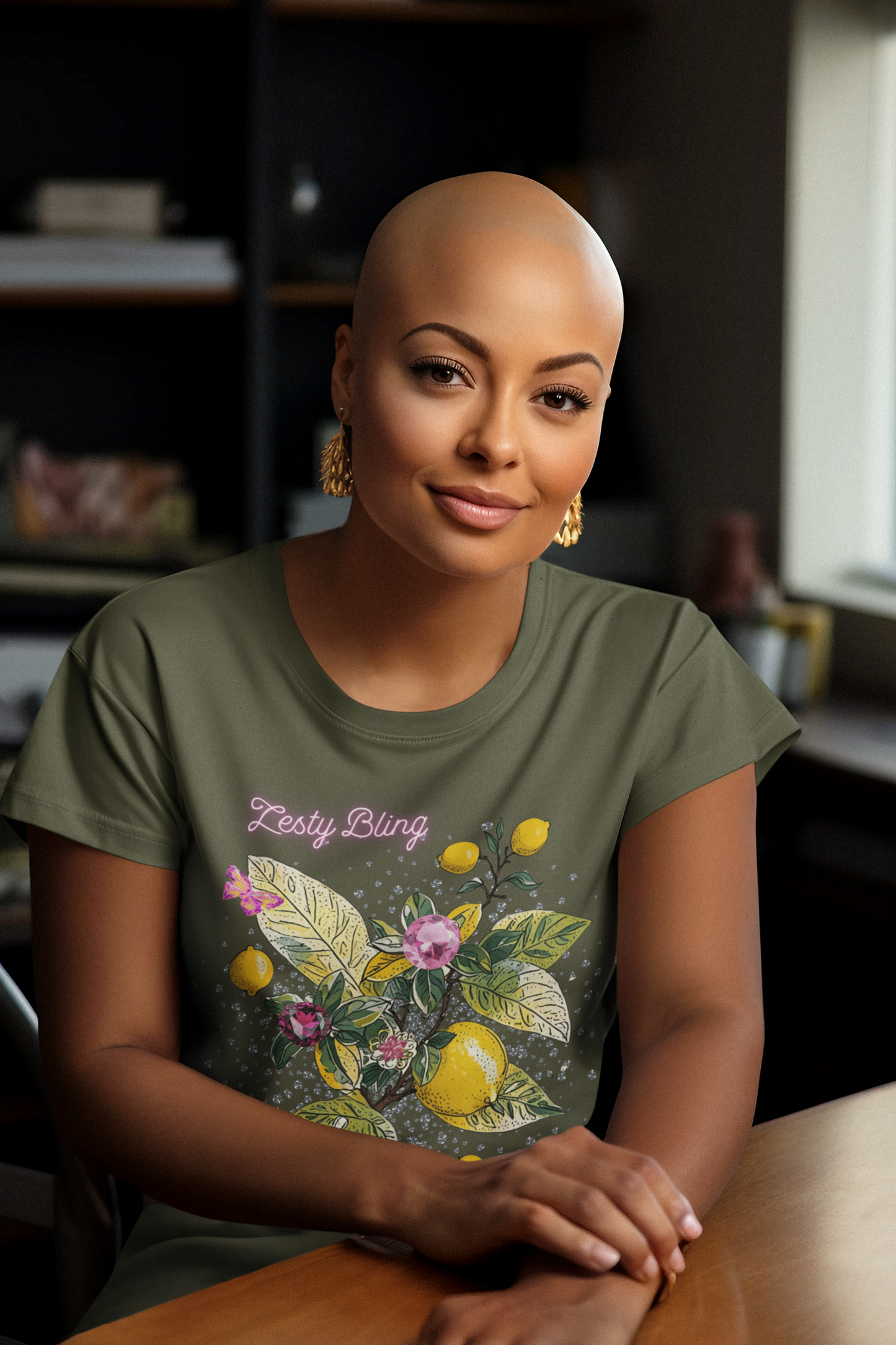 Lemon Blossom T-Shirt — Vintage Botanical Floral Graphic